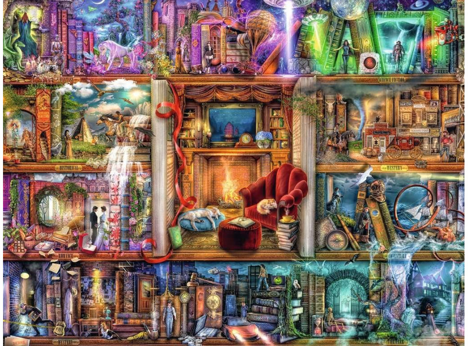 RAVENSBURGER Puzzle Veľká knižnica 1500 dielikov