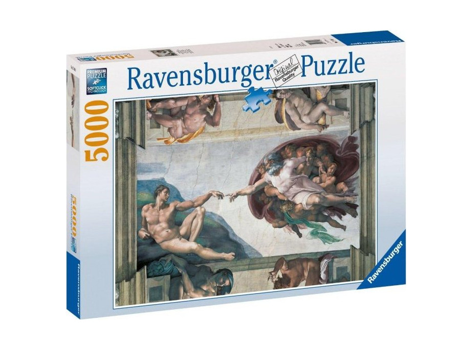 RAVENSBURGER Puzzle Stvorenie Adama 5000 dielikov