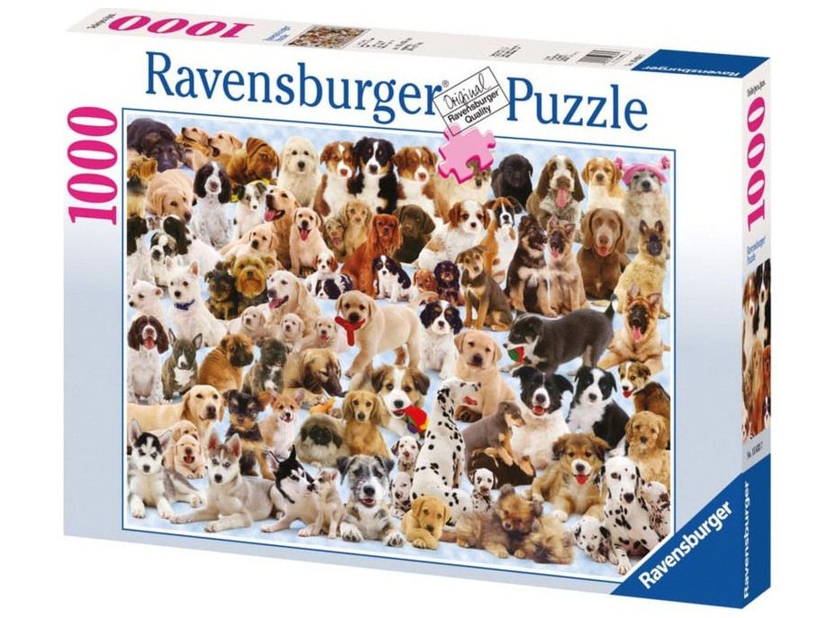 RAVENSBURGER Puzzle Psíkové 1000 dielikov