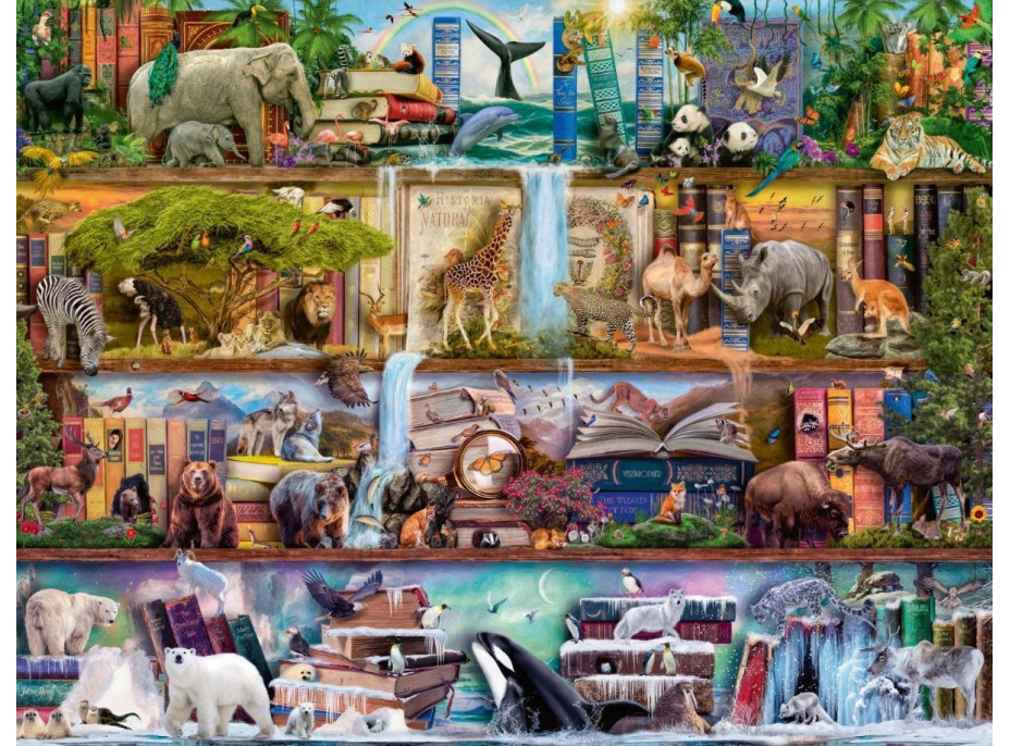 RAVENSBURGER Puzzle Kráľovstvo divokých zvierat 2000 dielikov