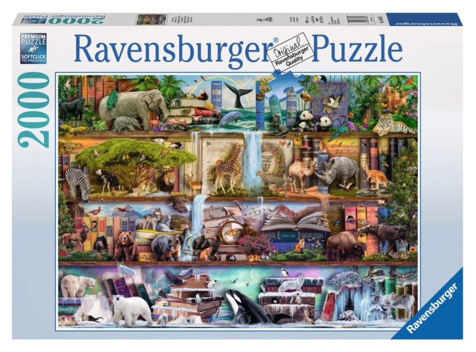 RAVENSBURGER Puzzle Kráľovstvo divokých zvierat 2000 dielikov