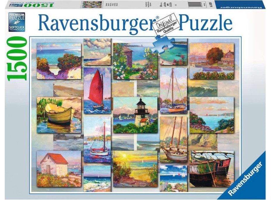 RAVENSBURGER Puzzle Lode a pobrežie 1500 dielikov