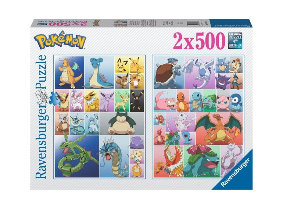 RAVENSBURGER Puzzle Pokémon 2x500 dielikov