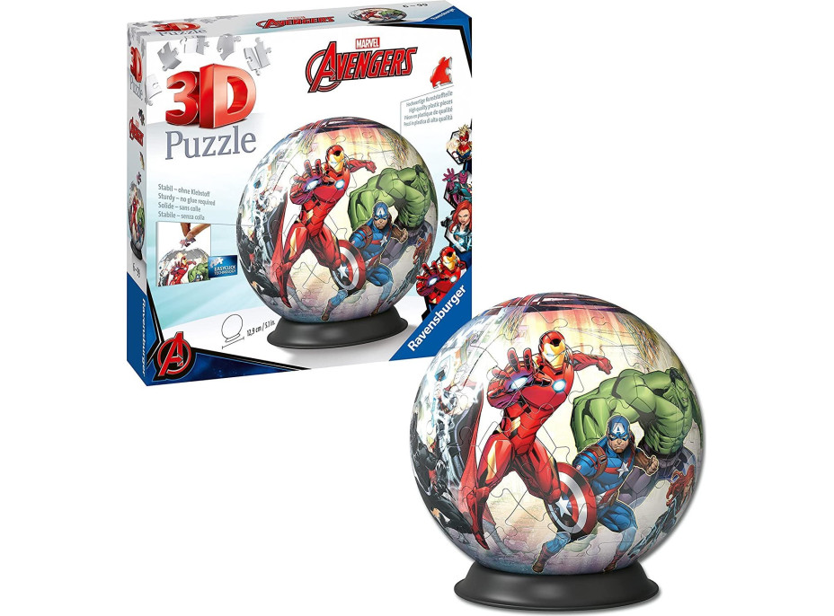 RAVENSBURGER Puzzleball Marvel: Avengers 73 dielikov