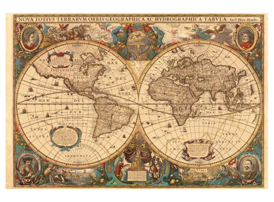 RAVENSBURGER Puzzle Historická mapa r.1630, 5000 dielikov