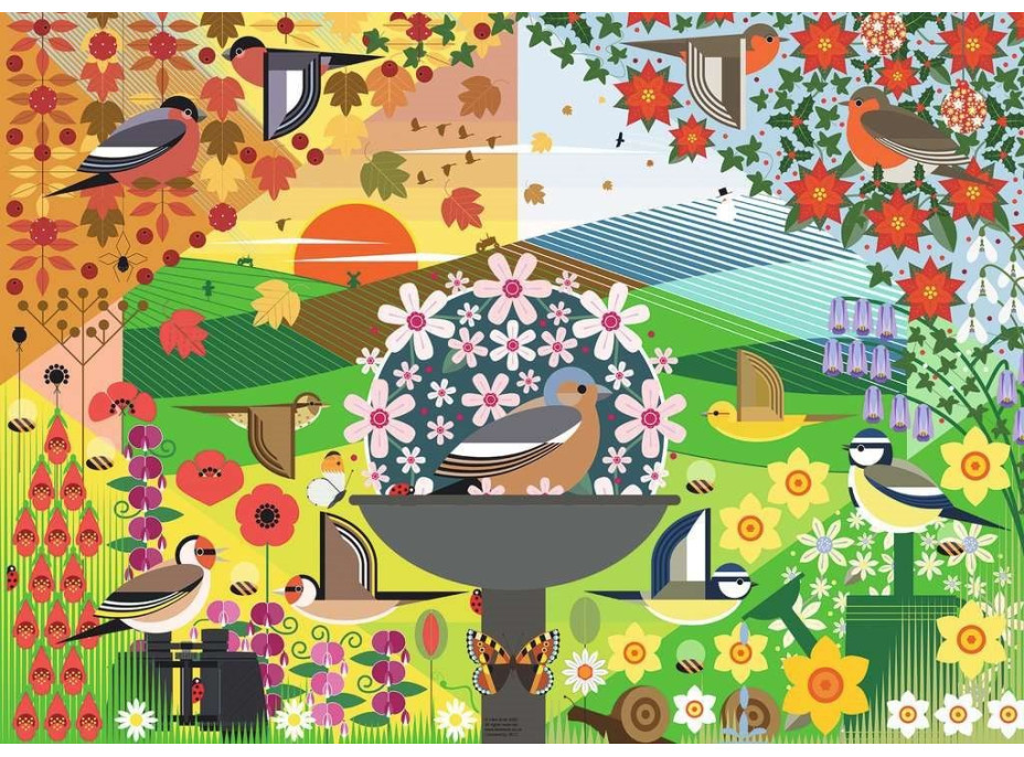 RAVENSBURGER Puzzle Mám rada vtáčiky 1000 dielikov