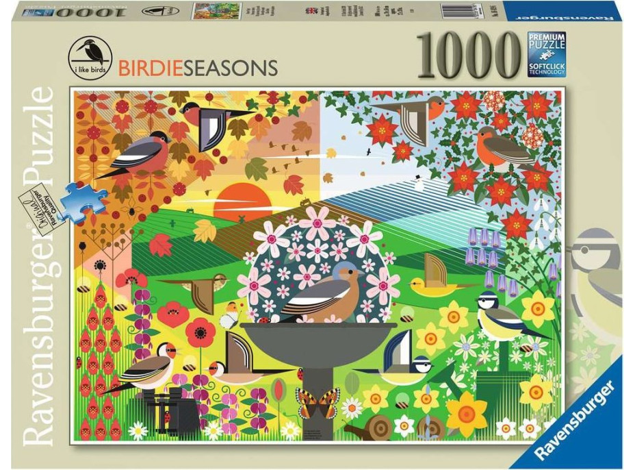RAVENSBURGER Puzzle Mám rada vtáčiky 1000 dielikov