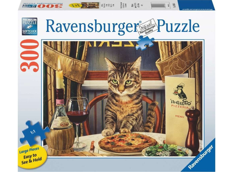 RAVENSBURGER Puzzle Večera pre jedného EXTRA 300 dielikov