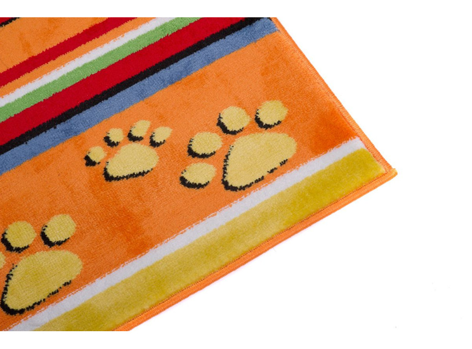 Detský koberec klubík - oranžový
