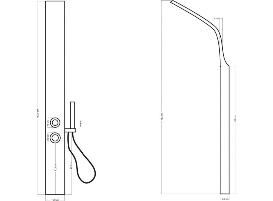 Sprchový panel MAMBET