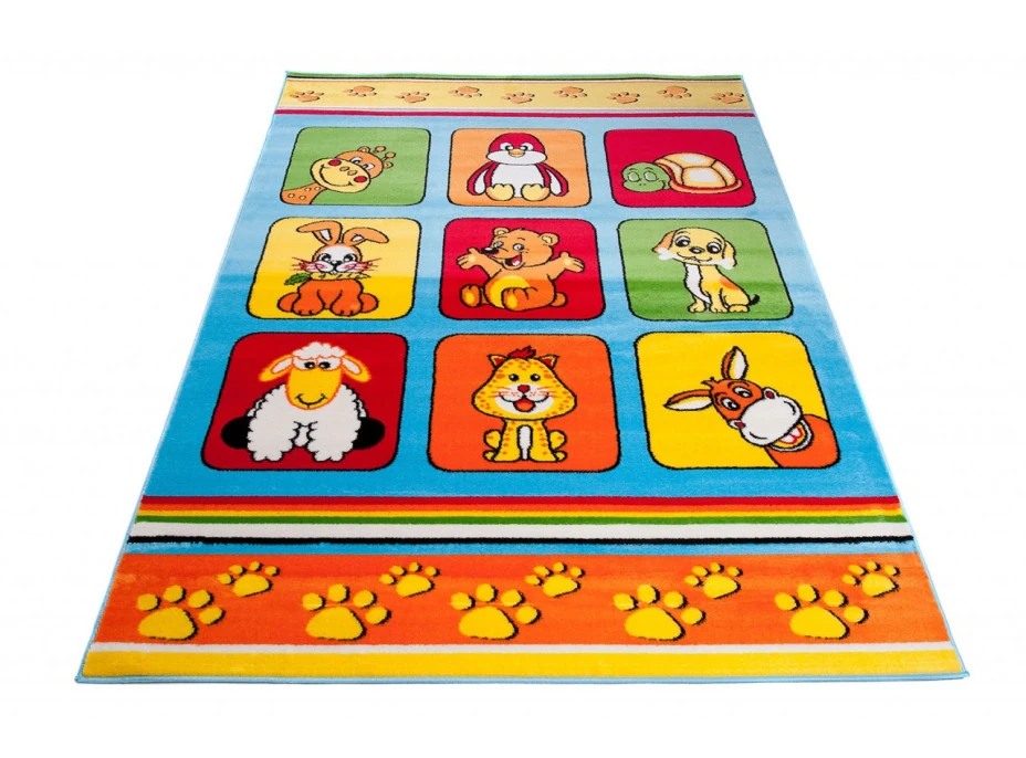 Detský koberec klubík - modrý