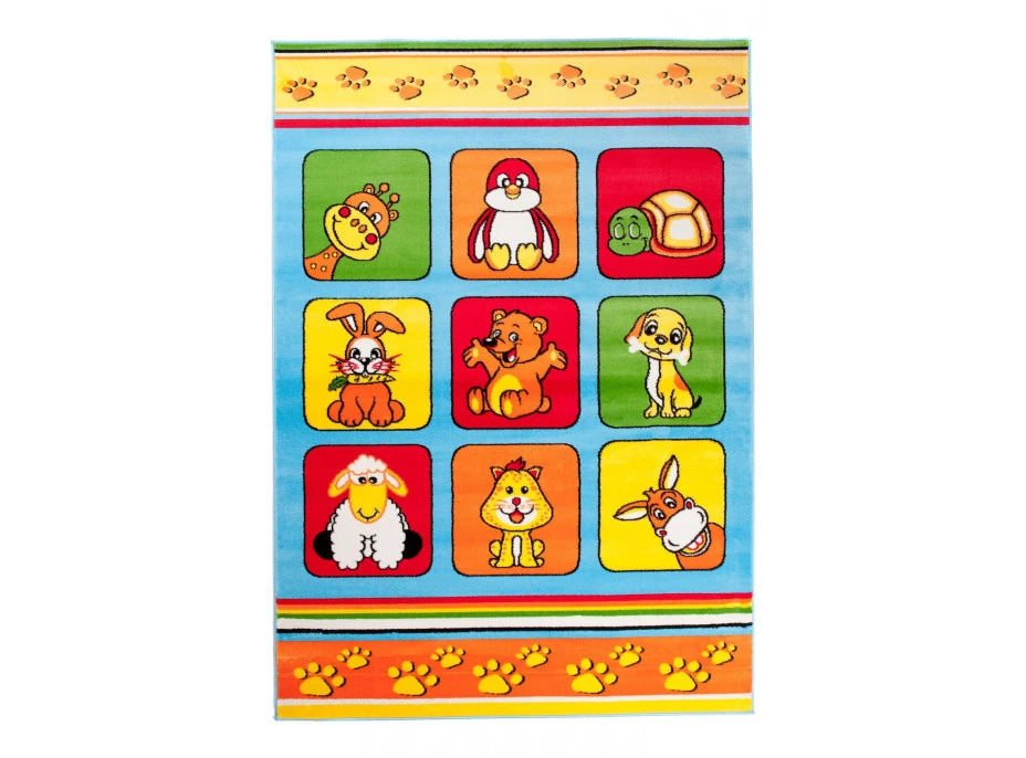 Detský koberec klubík - modrý