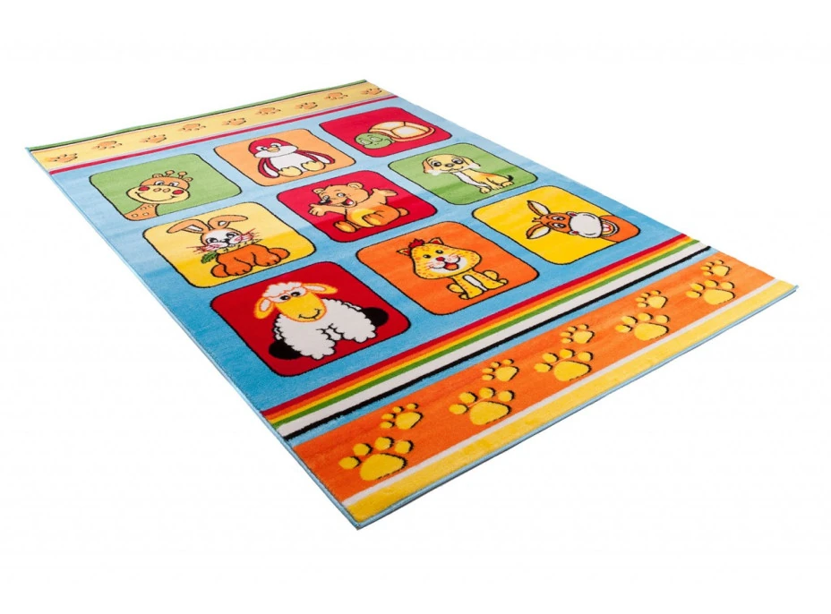 Detský koberec klubík - modrý