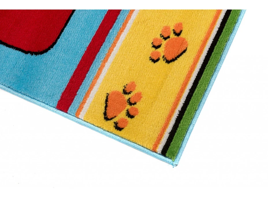 Detský koberec klubík - modrý