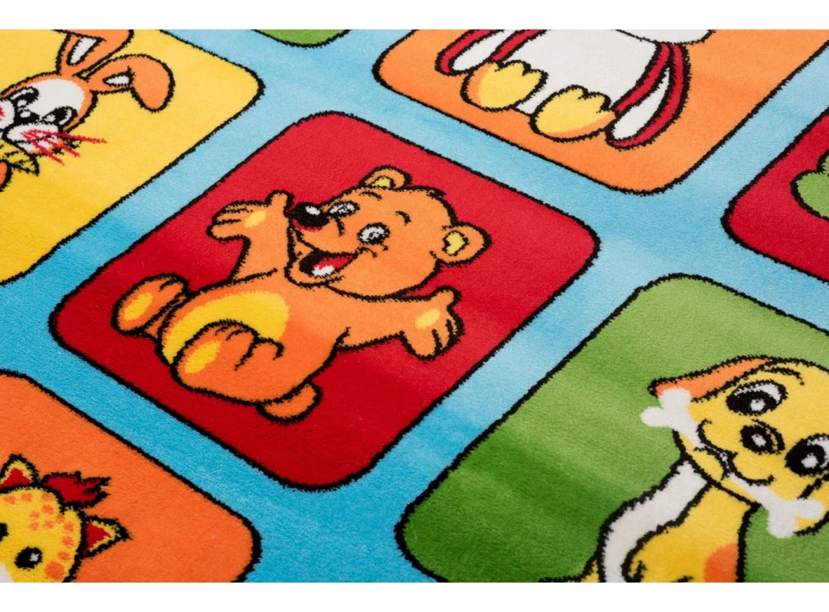 Detský koberec klubík - modrý