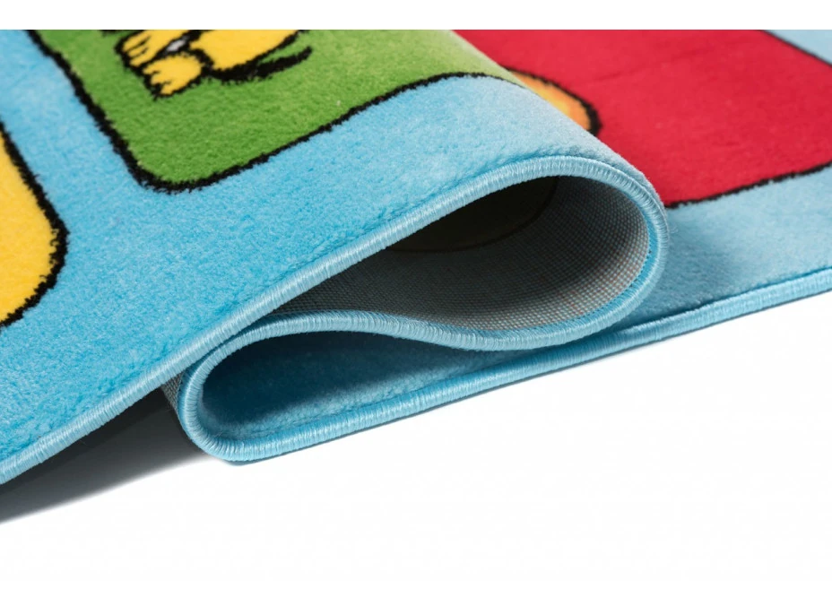 Detský koberec klubík - modrý