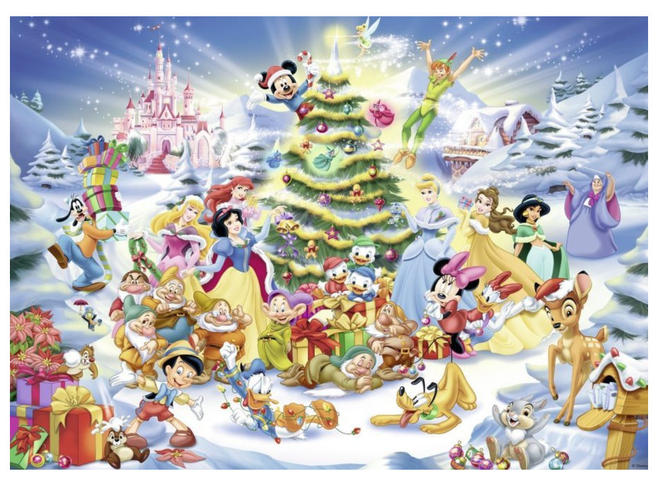 RAVENSBURGER Puzzle Disney Vianoce 1000 dielikov