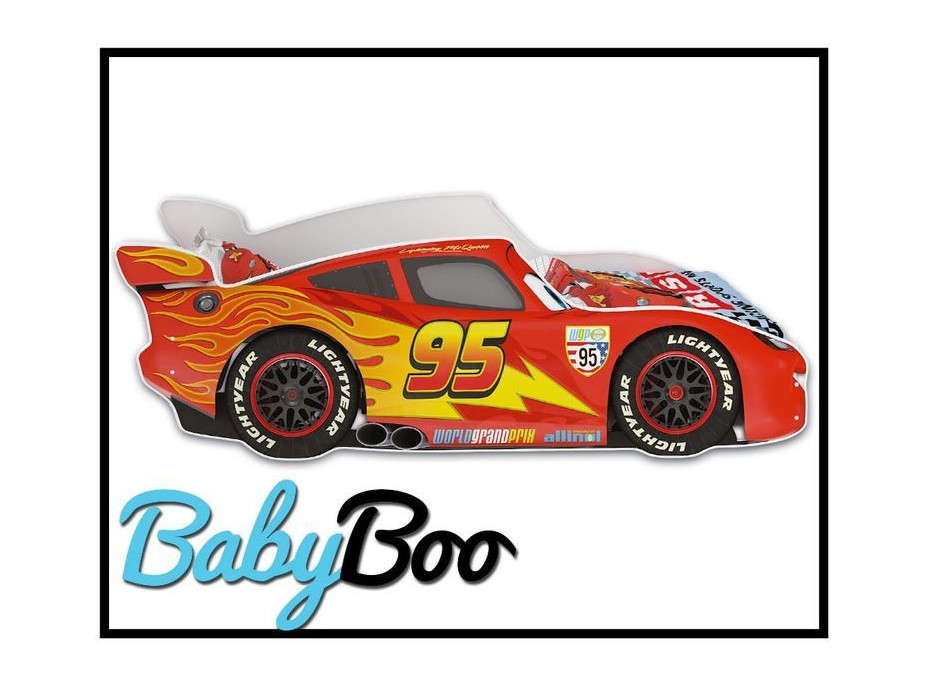 Detská autoposteľ Disney 160x80 - BLESK MCQUEEN