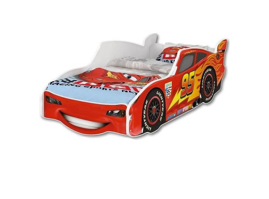 Detská autopostel Disney - BLESK MCQUEEN biela