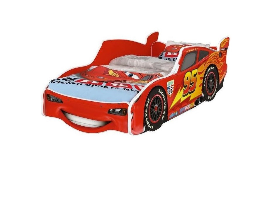 Detská autopostel Disney 140x70 - BLESK MCQUEEN červená