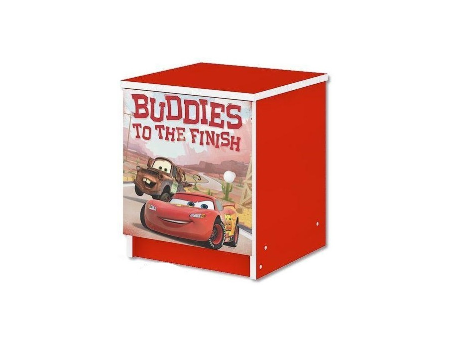 Detský nočný stolík Disney - CARS červený