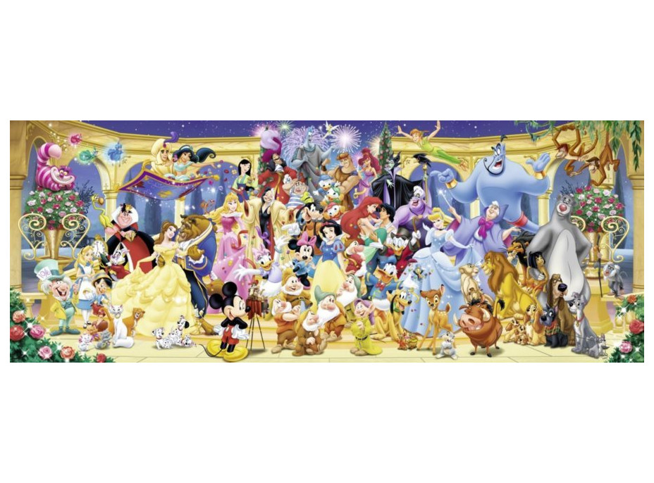 RAVENSBURGER Panoramatické puzzle Disney - Rodinná fotka 1000 dielikov