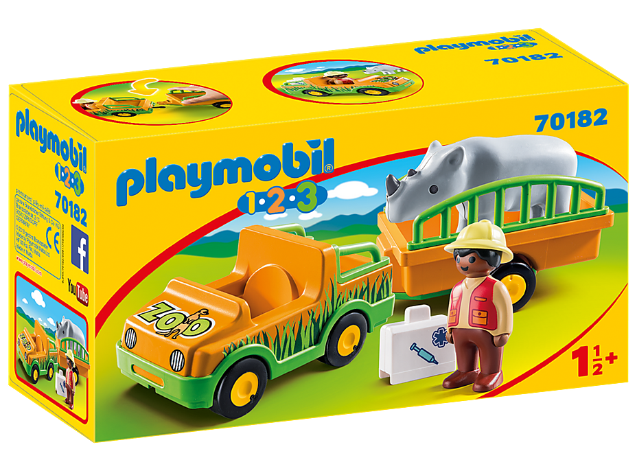 PLAYMOBIL® 1.2.3. 70182 Prevoz nosorožca