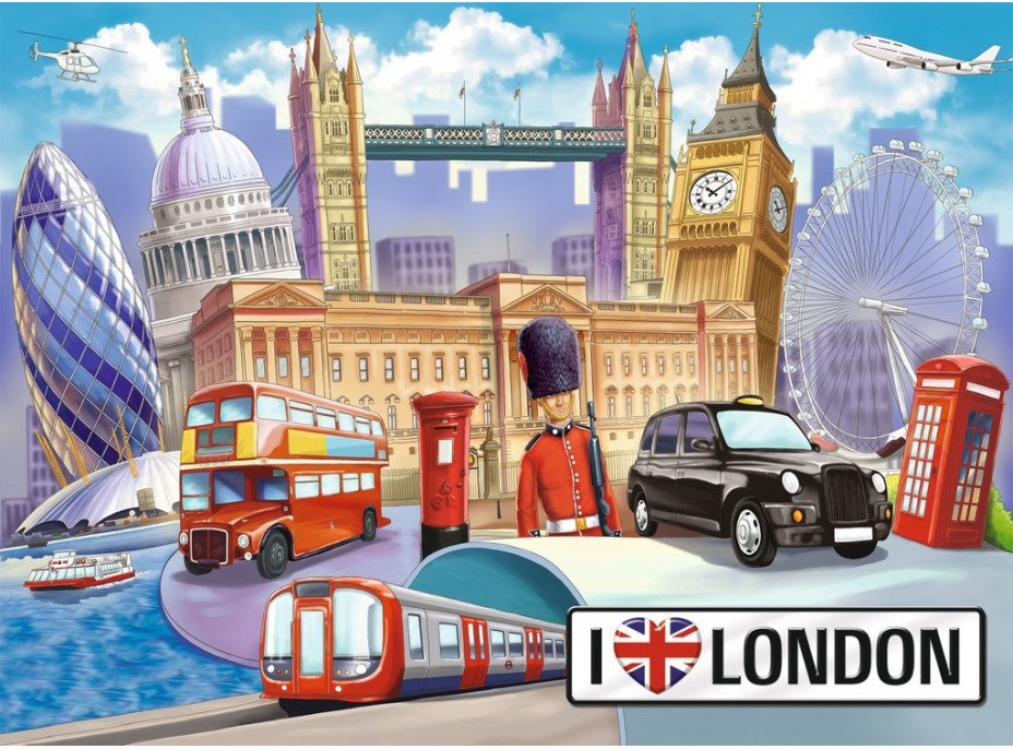 RAVENSBURGER Puzzle Londýn, Veľká Británia XXL 100 dielikov