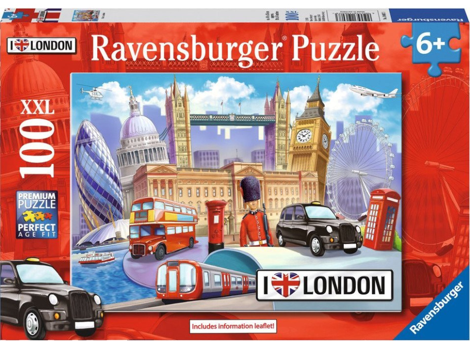RAVENSBURGER Puzzle Londýn, Veľká Británia XXL 100 dielikov