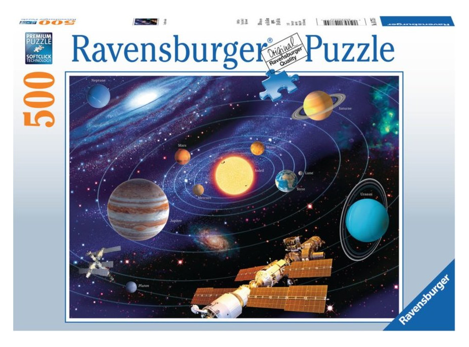RAVENSBURGER Puzzle Slnečná sústava 500 dielikov