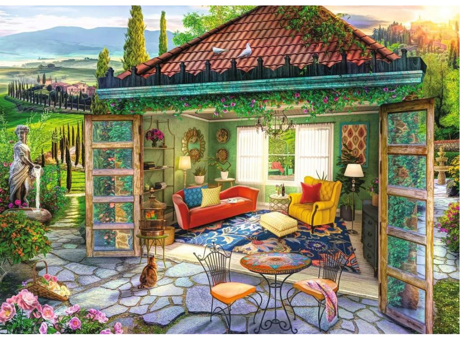 RAVENSBURGER Puzzle Toskánska oáza 1000 dielikov