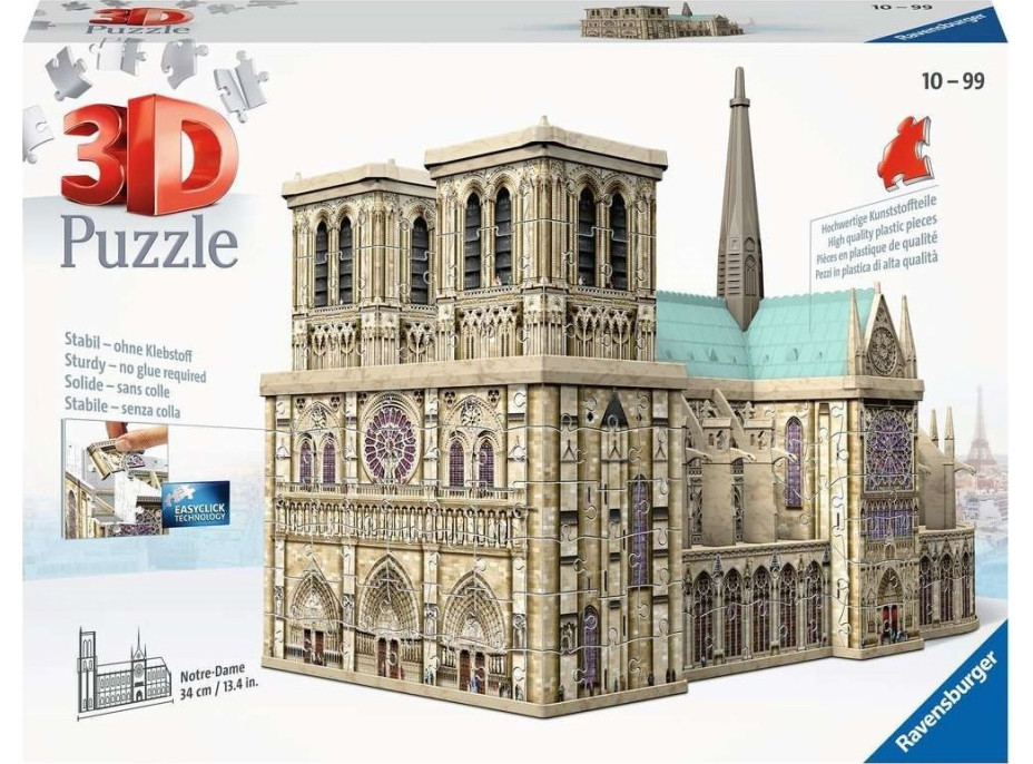 RAVENSBURGER 3D puzzle Katedrála Notre-Dame, Paríž 324 dielikov