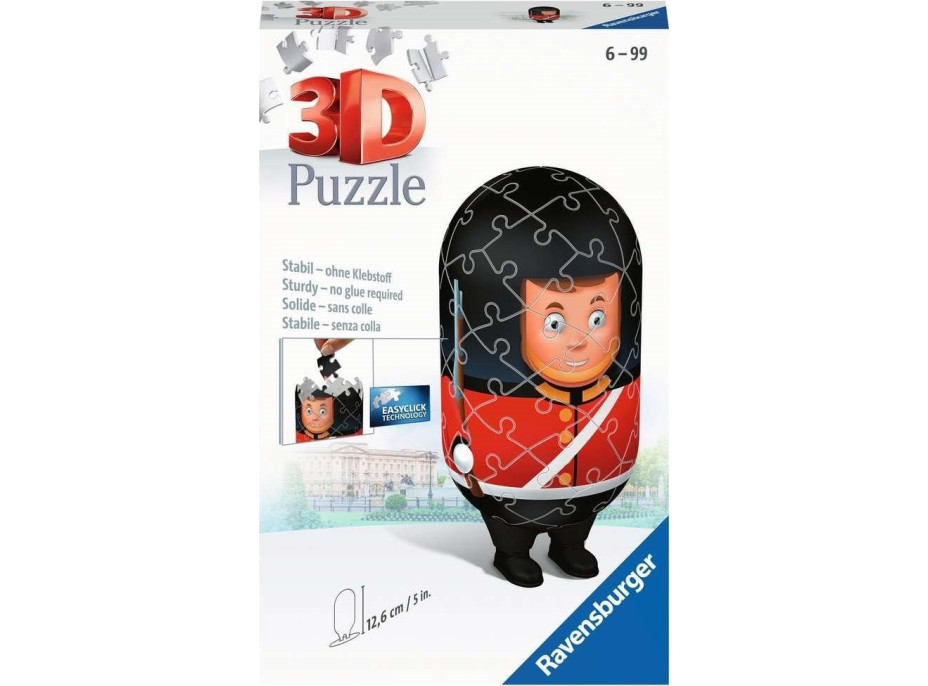 RAVENSBURGER 3D puzzle Postavička Britská kráľovská stráž 54 dielikov