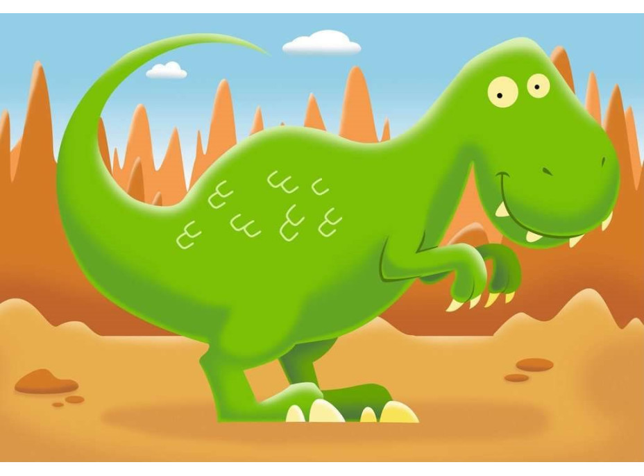 RAVENSBURGER Moje prvé puzzle Veselí Dinosaury 4v1 (2,3,4,5 dielikov)