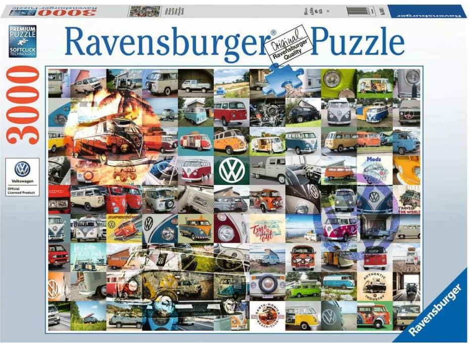 RAVENSBURGER Puzzle 99 fotografií VW 3000 dielikov