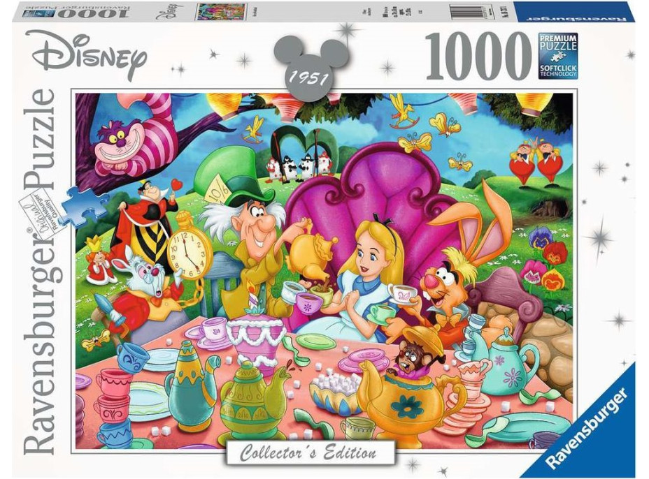 RAVENSBURGER Puzzle Alenka v ríši divov 1000 dielikov