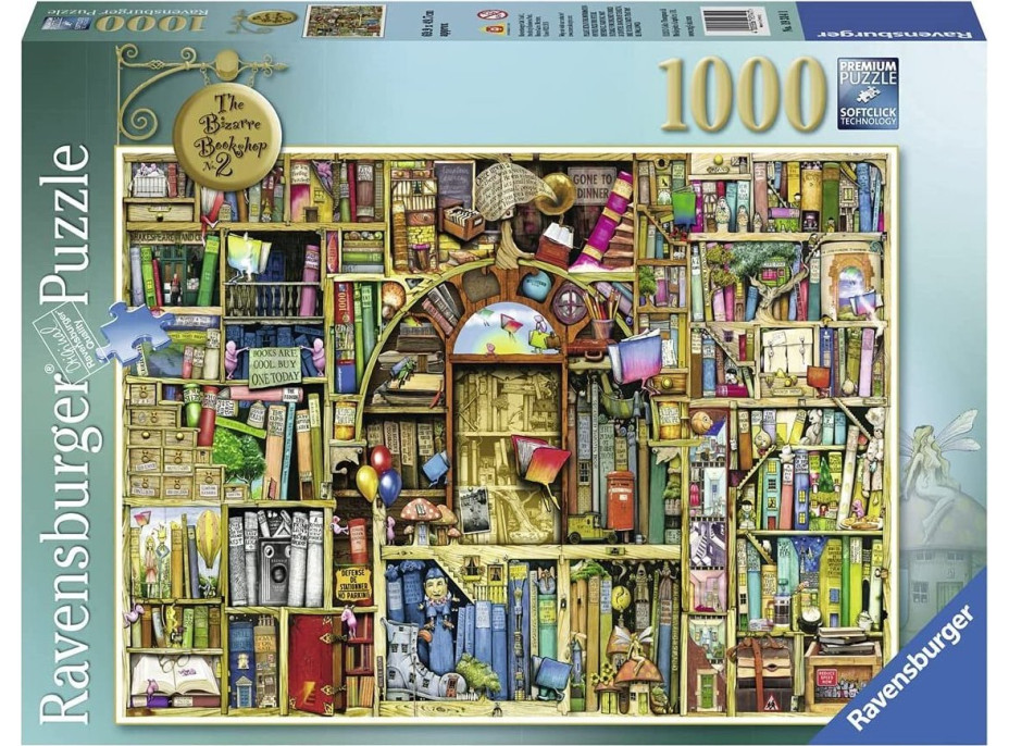 RAVENSBURGER Puzzle Bizarná knižnica 2, 1000 dielikov