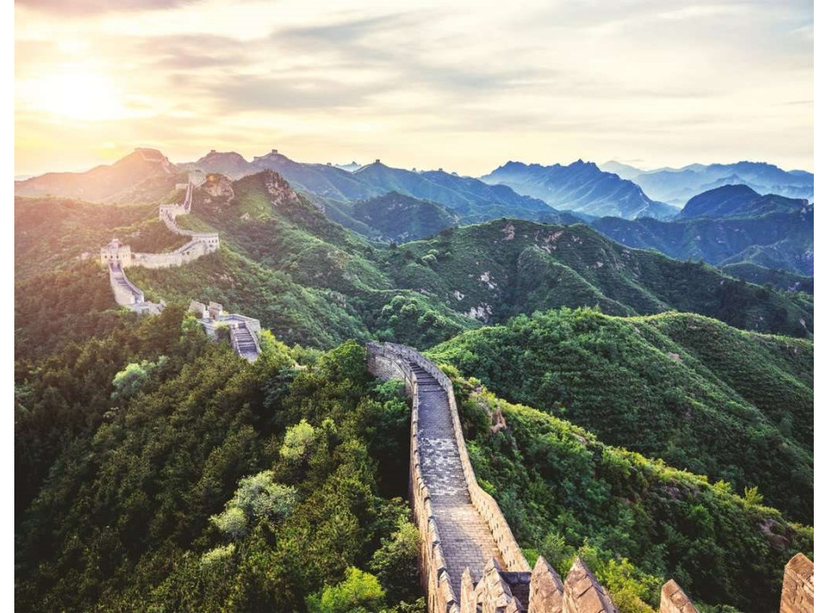 RAVENSBURGER Puzzle Čínsky múr pri západe slnka 2000 dielikov