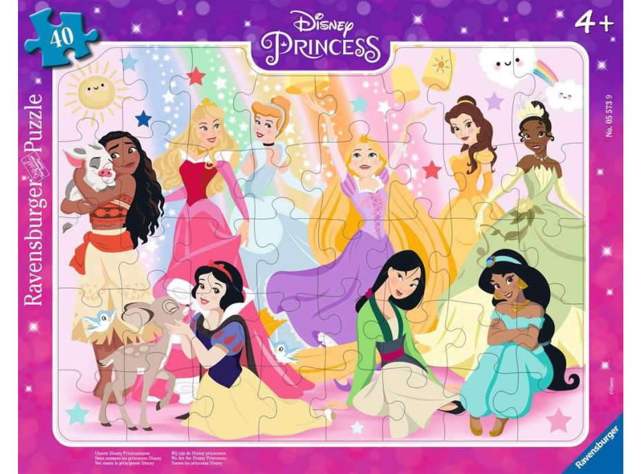 RAVENSBURGER Puzzle Disney: Princezné 40 dielikov