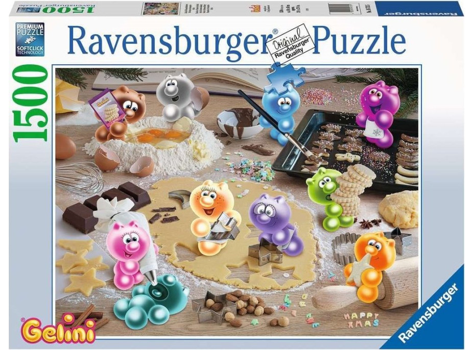 RAVENSBURGER Puzzle Gelini: Vianočná pekáreň 1500 dielikov