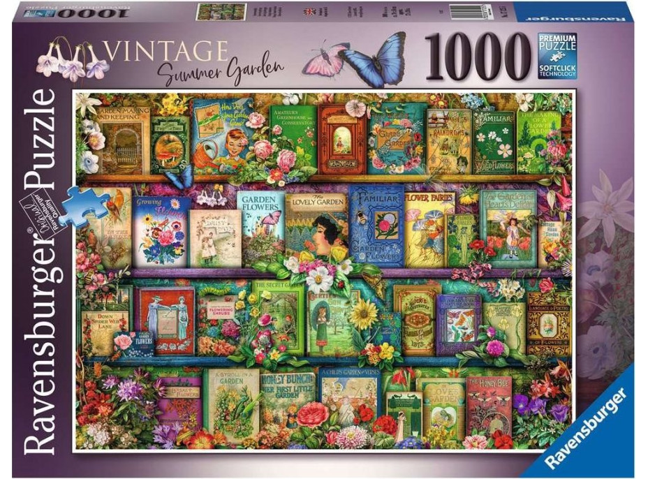 RAVENSBURGER Puzzle Knižná klasika: Letná záhrada 1000 dielikov
