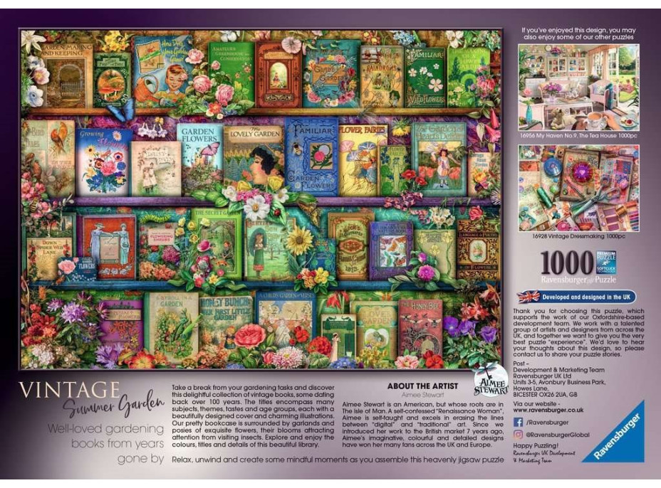 RAVENSBURGER Puzzle Knižná klasika: Letná záhrada 1000 dielikov