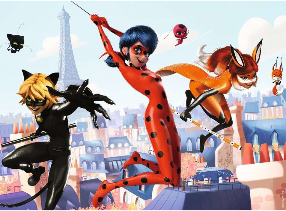 RAVENSBURGER Puzzle Čarovná Lienka v Paríži XXL 100 dielikov