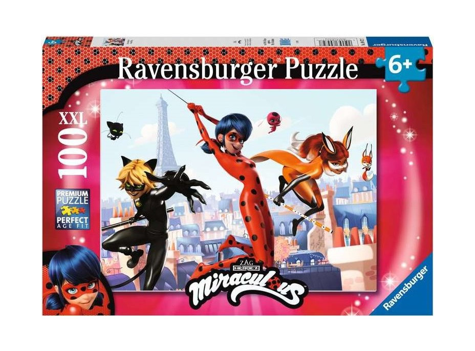 RAVENSBURGER Puzzle Čarovná Lienka v Paríži XXL 100 dielikov