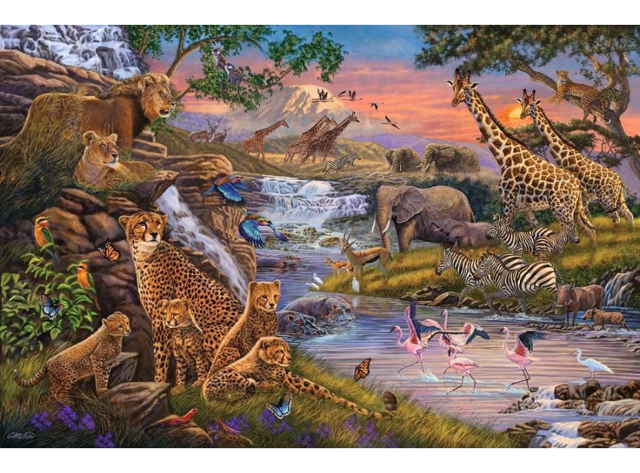 RAVENSBURGER Puzzle Kráľovstvo zvierat 3000 dielikov