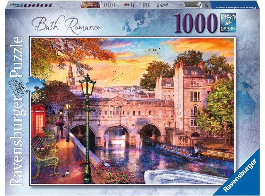 RAVENSBURGER Puzzle Kúpeľná romantika 1000 dielikov