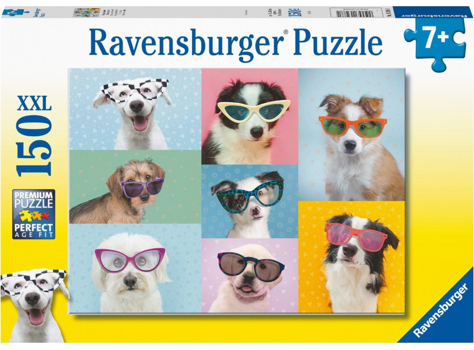 RAVENSBURGER Puzzle Legrační psy XXL 150 dielikov