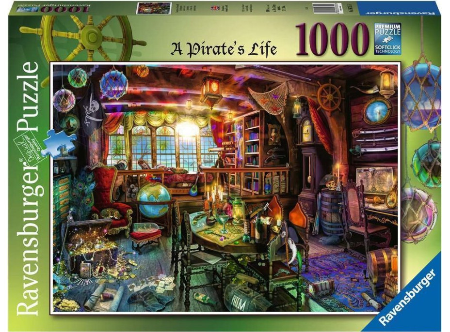 RAVENSBURGER Puzzle Pirátsky život 1000 dielikov