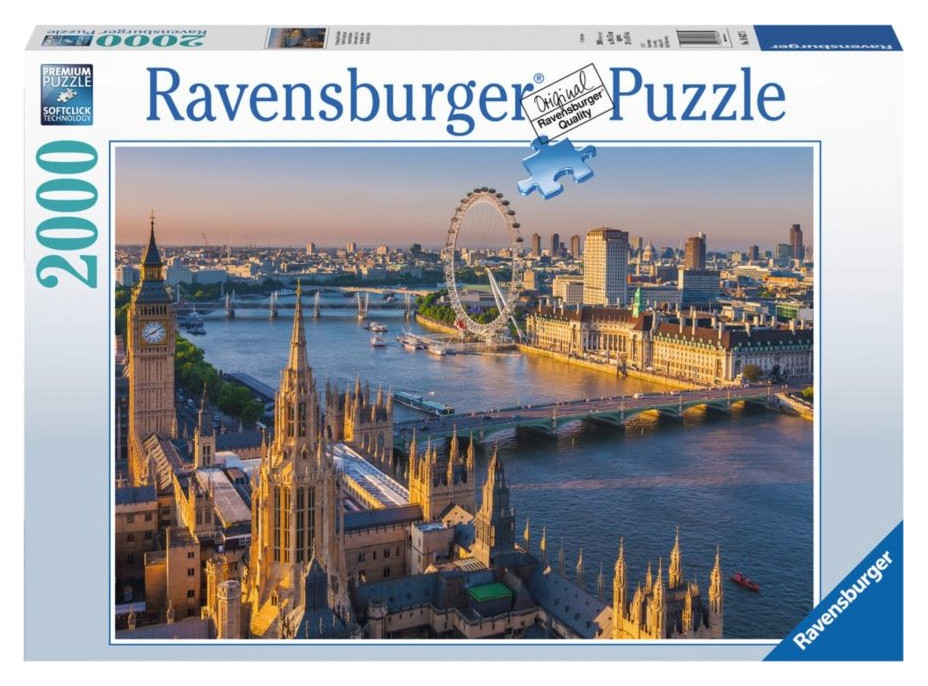 RAVENSBURGER Puzzle Pohľad na Londýn, Veľká Británia 2000 dielikov