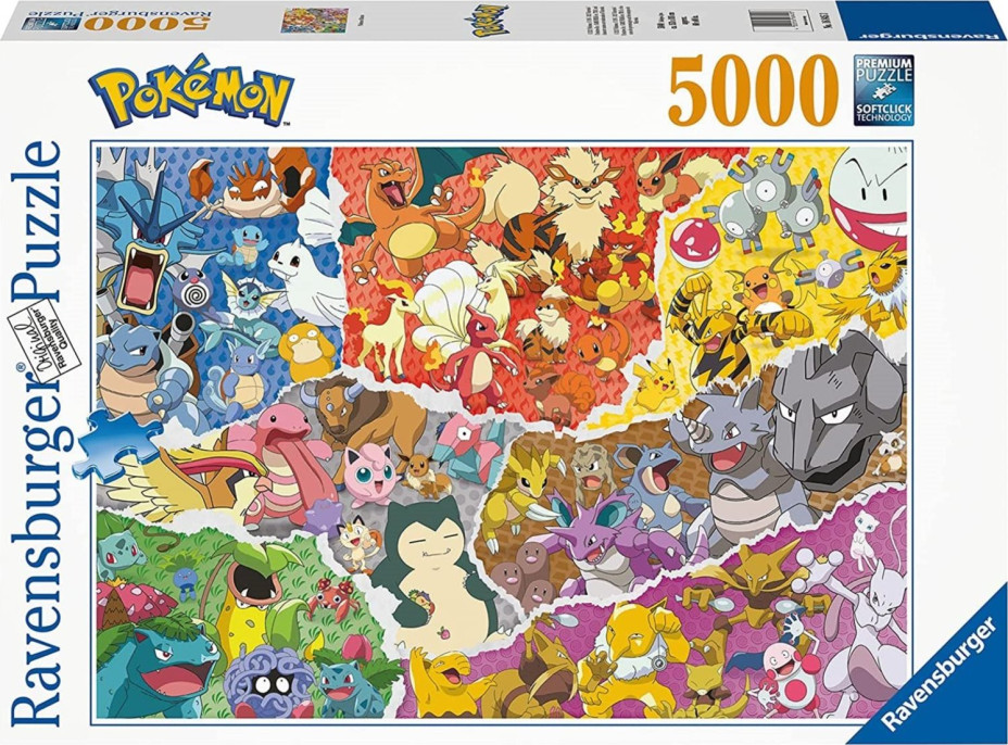 RAVENSBURGER Puzzle Pokémon Allstars 5000 dielikov